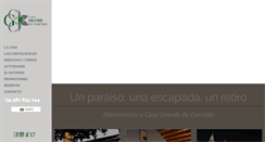 Desktop Screenshot of casagrandedecornide.es