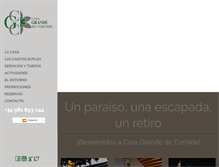 Tablet Screenshot of casagrandedecornide.es